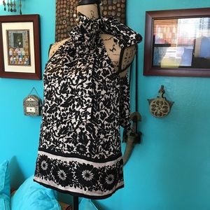 Dian Von Ferstenberg halter silk top